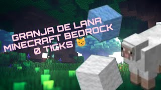 Granja de lana 0 ticks Minecraft BEDROCKPeWindows 10 121 [upl. by Nniw]