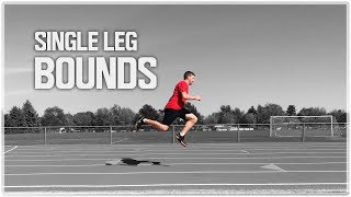 Single Leg Bounds for Speed Training  3 Step Progression  One Leg Bounding [upl. by Lisabeth338]