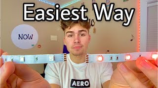 How to Connect LED Lights  No Equipment Needed  No Soldering  Easiest Way [upl. by Ermin904]