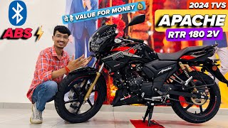 2024 TVS Apache RTR 180 2V Detailed Review  Apaches RTR 180 Onroad Price Mileage and Features tvs [upl. by Laure460]