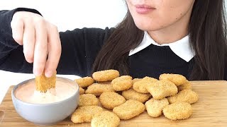 ASMR Eating Sounds Vegan Chicken Nuggets No Talking [upl. by Hgielyak]