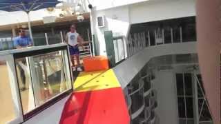 POV of the Zipline on Allure of the Seas  Royal Caribbean [upl. by Seidnac]