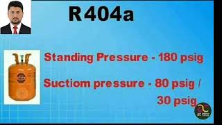 Refrigerant 404a pressure and suction pressure gas refrigeration refrigeracion [upl. by Atterahs190]