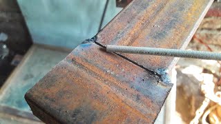 e6013 weld bar How to weld properly for beginners not everyone know [upl. by Aerdua613]