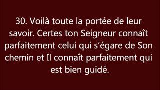 Coran  Sourate 53 An Najm Létoile النّجْم [upl. by Tryck656]