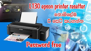 how to reset Epson L130 printer [upl. by Aicilas85]