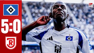 HSV  SSV Jahn Regensburg 50 Highlights 2 Bundesliga 202425 [upl. by Heather228]