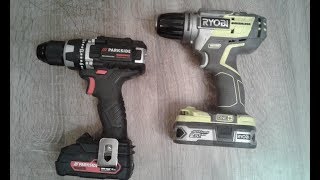 WIERTARKOWKRETARKA PARKSIDE PERFORMANCE VS RYOBI BRUSHLESS oraz bity i wiertła PARKSIDE PERFORMANCE [upl. by Barnett]