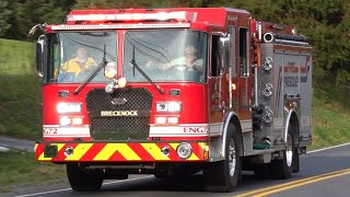 Brecknock Township Fire Company Engine 72 Responding 42023 [upl. by Adnola]