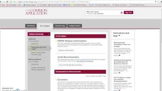 Common Application FERPA Waiver Instructions and Naviance Matching Process [upl. by Zebadiah]