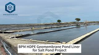 BPM Highperformance Geomembrane Solutions for Salt Pond [upl. by Nette]