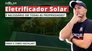 ELETRIFICADOR COM PAINEL SOLAR  É uma boa opção [upl. by Fotzsyzrk]