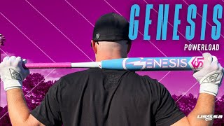 2024 Louisville Slugger Genesis 2 Piece quotBubble Gumquot Power Load USSSA  Launch [upl. by Annawot]