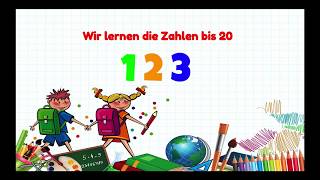 Zahlen lernen von 1 bis 20 für Kinder  zählen lernen für Kleinkinder 120 [upl. by Ecila]