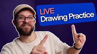 Live Drawing Practice  QampA [upl. by Eelnodnarb]