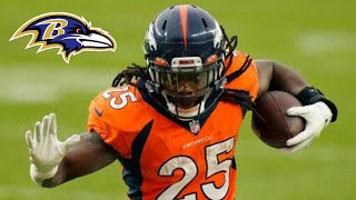 Melvin Gordon Highlights 🔥 Welcome to the Baltimore Ravens [upl. by Susan]