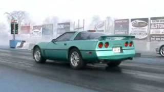 Corvette C4 runs 122mph in 14 mile at Great Lakes Dragaway  plus stock 2007 C6 amp C4 LT5 ZR1 [upl. by Merri]