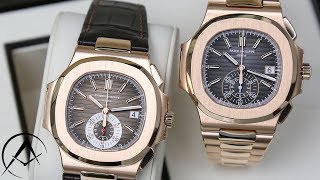 2018 UnboxingPatek Philippe Nautilus Chronograph 59801R001 VS 5980R001 Watch [upl. by Dolley158]