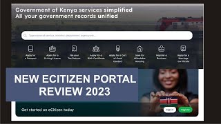 Ecitizen Service Ecitizen portal modification review  New ecitizen Portal 2023 [upl. by Attevroc270]