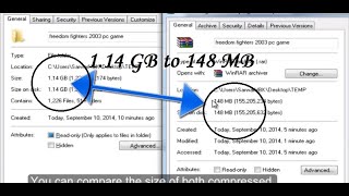 How to Highly Compress a Game Folder to Save Disk Space [upl. by Finny]