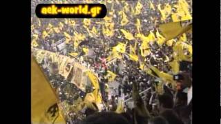 AEK Athens 70000 awesome fans at OAKA stadium Greece [upl. by Morette883]