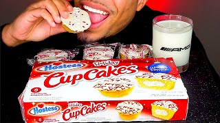 ASMR HOSTESS HOLIDAY CUPCAKES MUKBAN CHRISTMAS LIMITED EDITION SNACKS TREATS 2023 [upl. by Roxy]