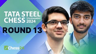 THE FINALE Battle For Wimbledon of Chess Ft Vidit Anish Gukesh Nodirbek Tata Steel 2024 Rd 13 [upl. by Boorman]