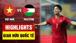 Highlights Việt Nam  Palestine  Công Phượng nổ súng Văn Toàn kiến tạo cho Tuấn Hải sút cháy lưới [upl. by Erasmus]