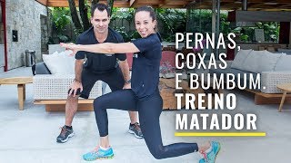 Treino para pernas e glúteos em casa [upl. by Arreip]