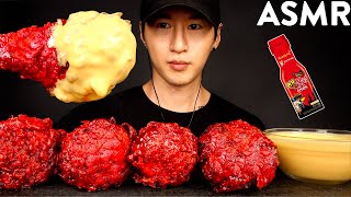 ASMR CHEESY NUCLEAR FIRE FRIED CHICKEN MUKBANG No Talking COOKING amp EATING SOUNDS  Zach Choi ASMR [upl. by Nnyloj]