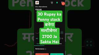 CCL International 30 Rupay Ka Penny Stock बनेगा Multibegger Stock stockmarket trading [upl. by Nnaeerb]