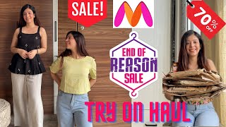 Myntra summer tops haul  cute summer tops under INR 699  70 off on myntra sale haul myntrahaul [upl. by Warfeld]