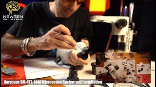 Unboxing new Amscope SM4TZ144A [upl. by Jacquelyn976]