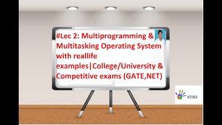 Lec 2 Multi programming amp Multitasking Operating System with reallife exampleUnivCompGATENET [upl. by Nosyerg378]