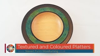 Coloured Textured Beech Platter Rim [upl. by Adnav]