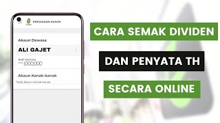 Cara Semak Dividen Dan Baki Terkini Akaun Tabung Haji TH Secara Online Melalui THiJARI [upl. by Carrillo560]