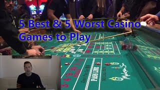 5 best amp 5 worst casino games to play [upl. by Mozza]