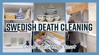 Swedish Death Cleaning  Closet Declutter amp Reset [upl. by Brittney]