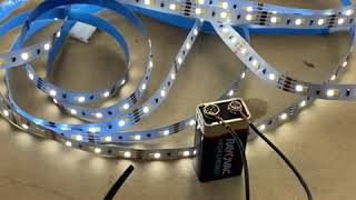 LED tape lighting on a 9 volt Battery with Crafty amp Stitch’s Big Bus Adventure [upl. by Eleni]