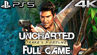 UNCHARTED 1 PS5 REMASTERED Gameplay Walkthrough FULL GAME 4K 60FPS [upl. by Leahcimaj]