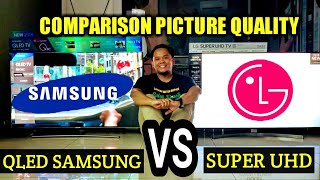 QLED Samsung Q8C vs Super UHD SK8500  Picture Quality Comparison [upl. by Meras]