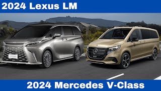 Compare The New 2024 Lexus LM Vs New Mercedes VClass [upl. by Ysabel]