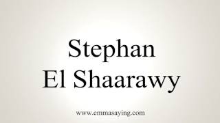 How to Pronounce Stephan El Shaarawy [upl. by Marou130]