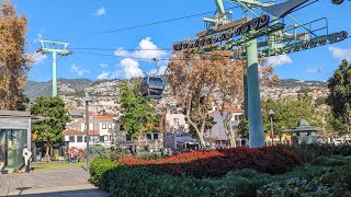 Teleferico Cable Car Return Trip Funchal Madeira [upl. by Ayotac]