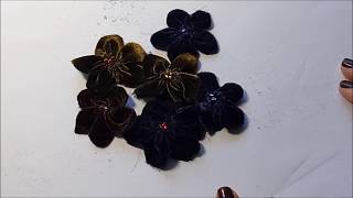 How I made my Velvet Flowers [upl. by Gilud79]