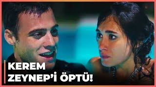 Kerem Zeynepi Havuzda Öptü  Güneşi Beklerken 10 Bölüm [upl. by Torr]