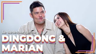 Dingdong Dantes and Marian Rivera Play a Lie Detector Drinking Game  Filipino  Rec•Create [upl. by Einneg]