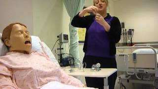 Administering Ventolin using a nebuliser [upl. by Cavanagh]