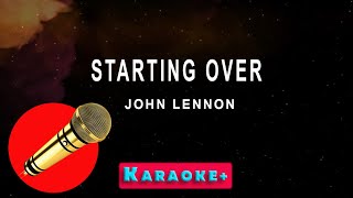 Starting Over  John Lennon karaoke version [upl. by Petit]