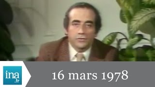 13h Antenne 2 du 16 mars 1978  En direct du RPR  Archive INA [upl. by Esinek329]